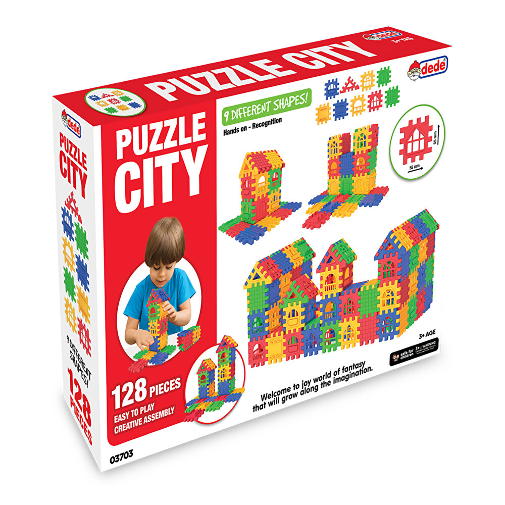 Dede Puzzle City 128 Parça