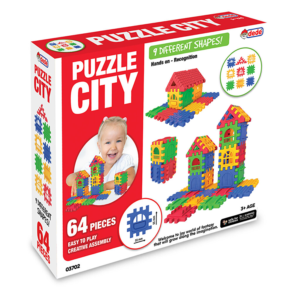 Dede Puzzle City 64 Parça