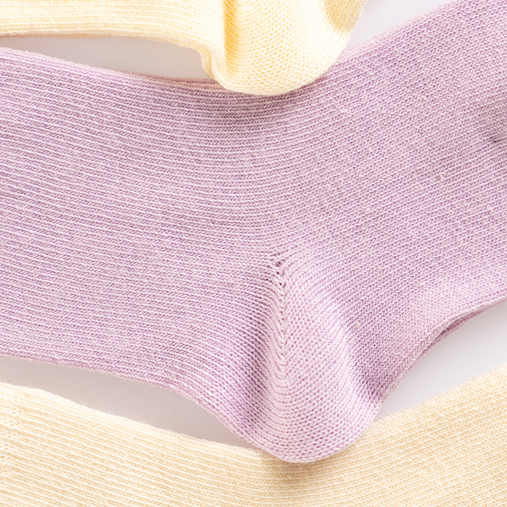 Desenli 3lü Soket Çorap Kız Bebek