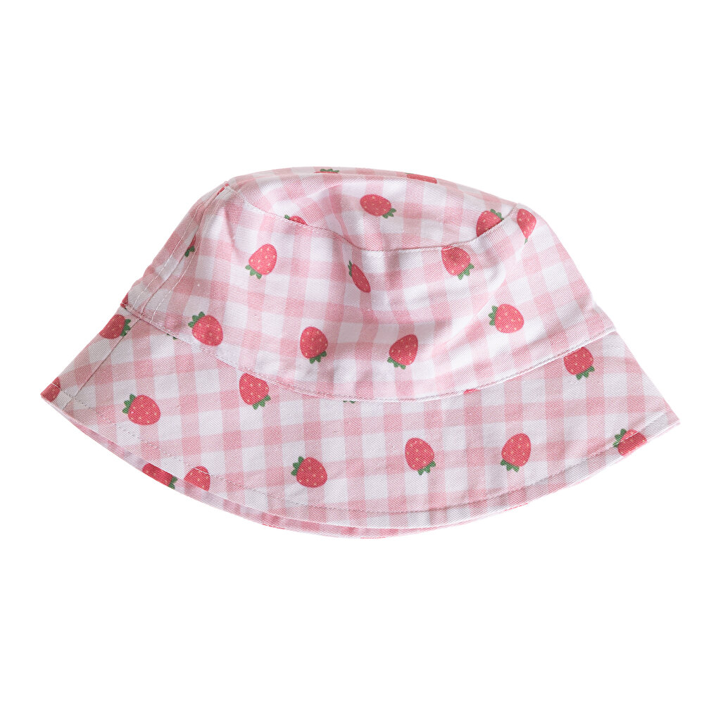 Desenli Bucket Kız Şapka Kız Bebek