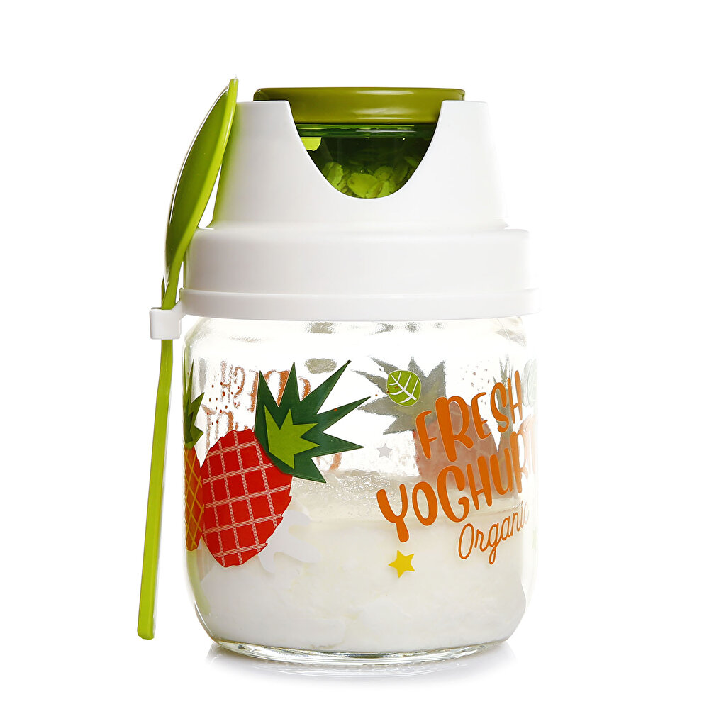 Desenli Meyve-Salata-Yoğurt Bebek Saklama Kavanozu 425 ml
