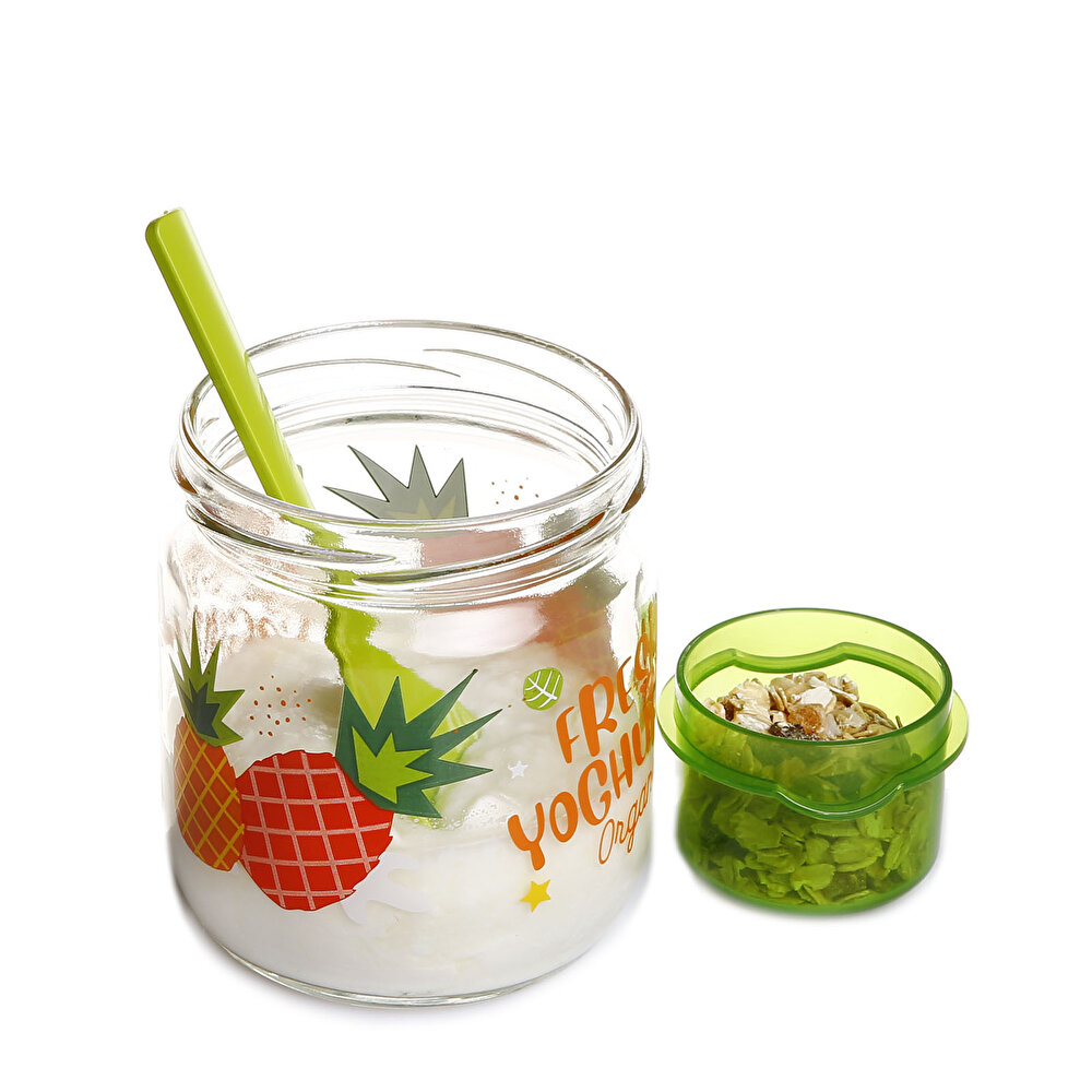 Desenli Meyve-Salata-Yoğurt Bebek Saklama Kavanozu 425 ml