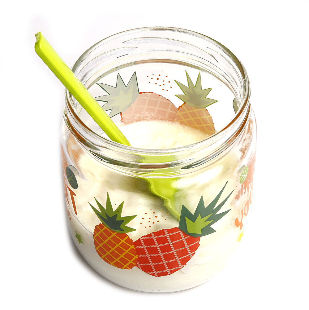 Desenli Meyve-Salata-Yoğurt Bebek Saklama Kavanozu 425 ml