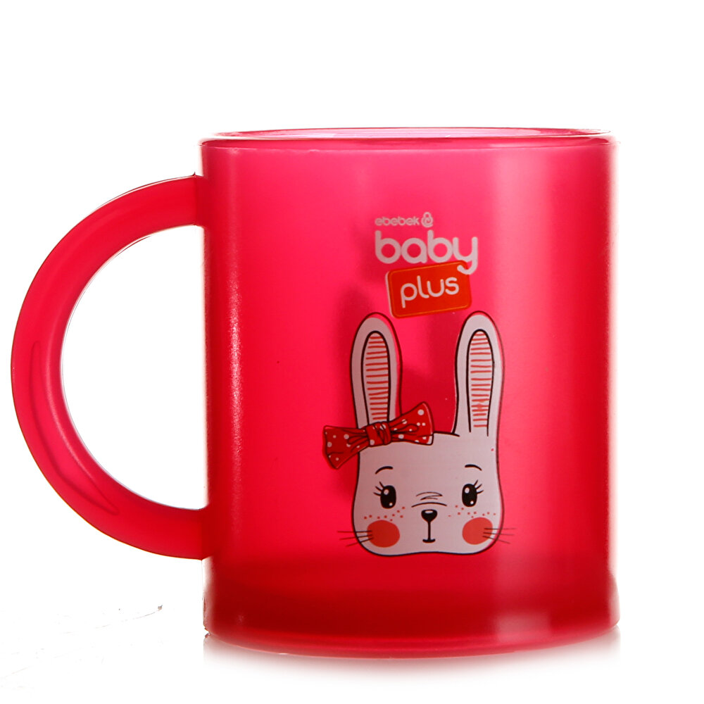 Desenli Pipetli Bardak 210 ml Pembe