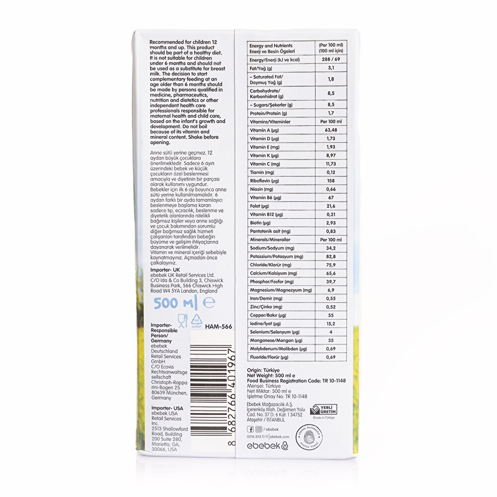 Devam Sütü 500 ml