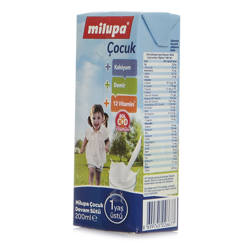 Çocuk Devam Sütü İçime Hazır 200 Ml 1 Yaş+