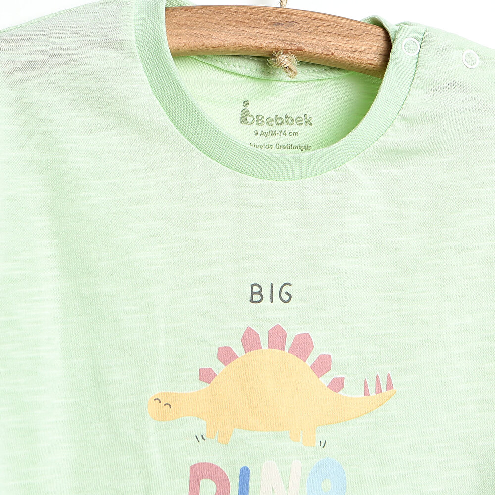 Dino Party Tshirt-Şort Takım Erkek Bebek