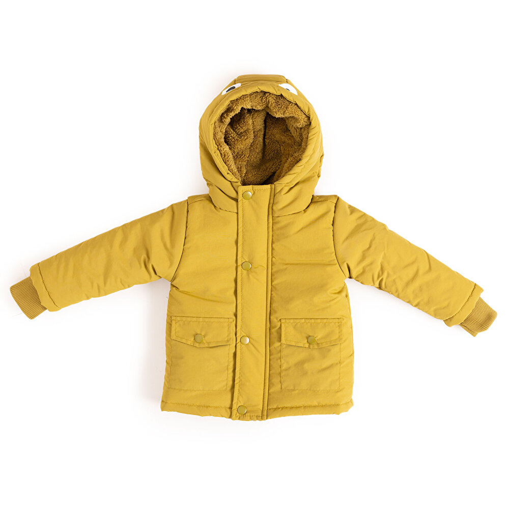 Dinozor Şapkalı Mont Erkek Bebek