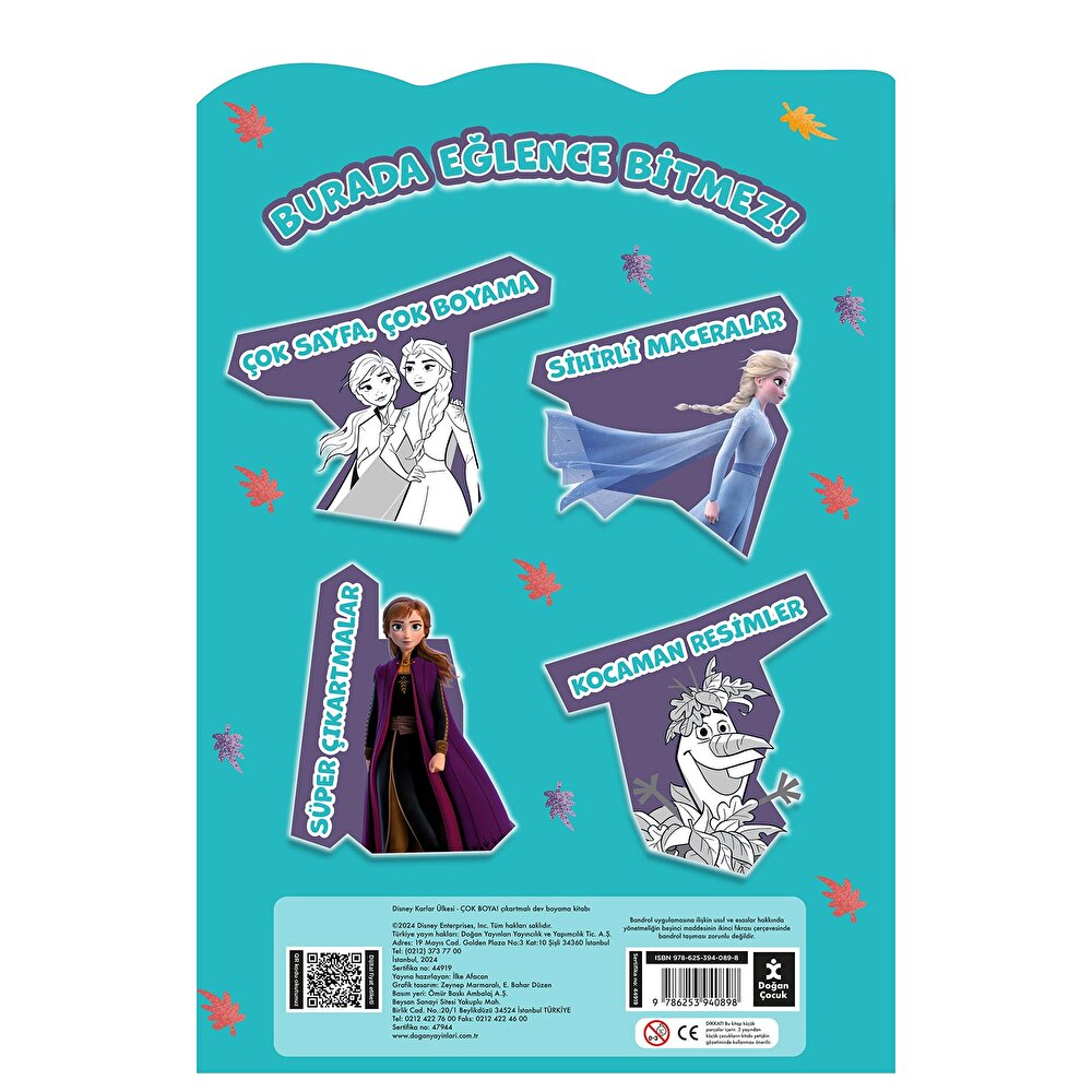 Disney Karlar Ülkesi Çok Boyama Çıkartmalı Kitabı