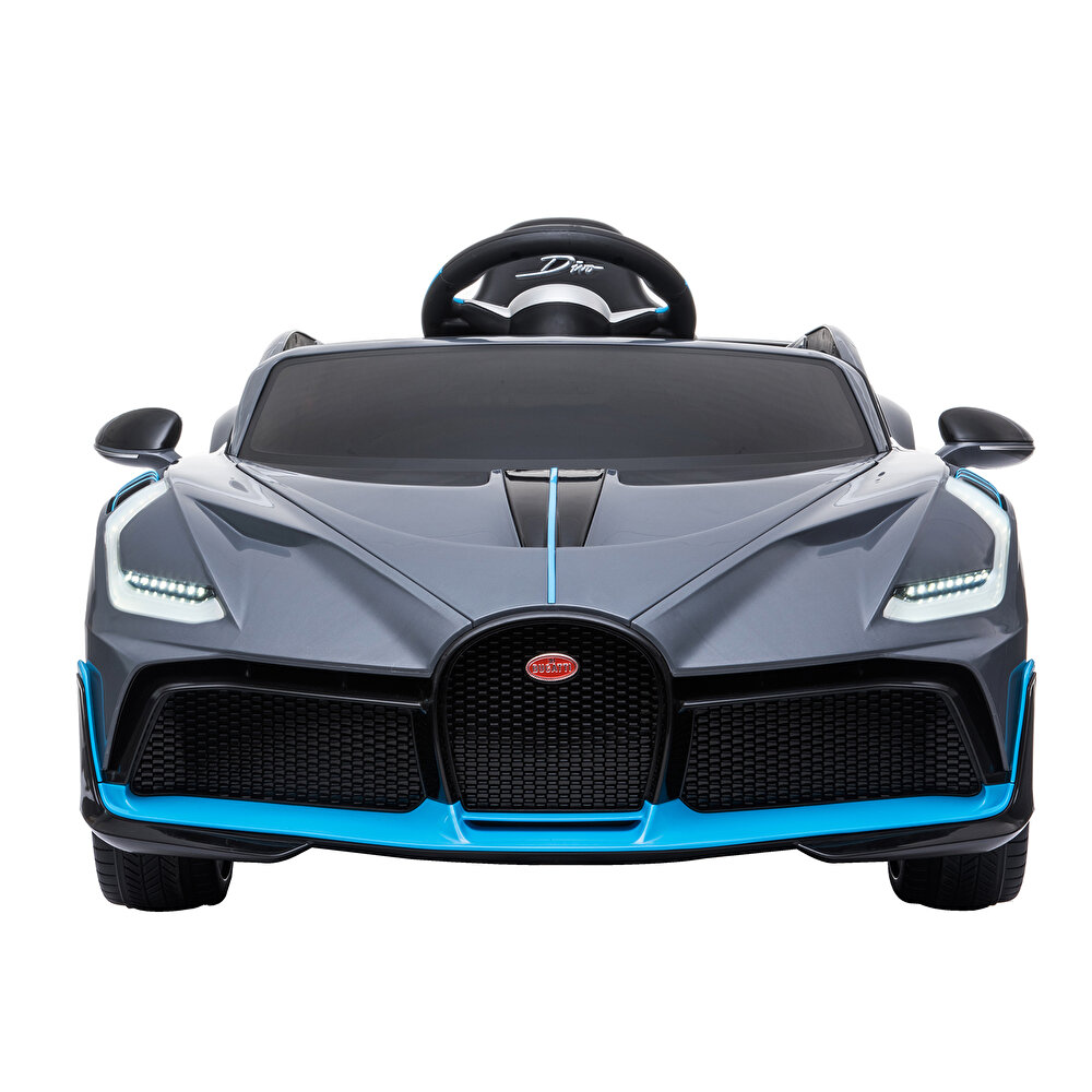 baby toys Bugatti Divo 12 V Akülü Araba Uzaktan Kumandalı 4*2 Gri