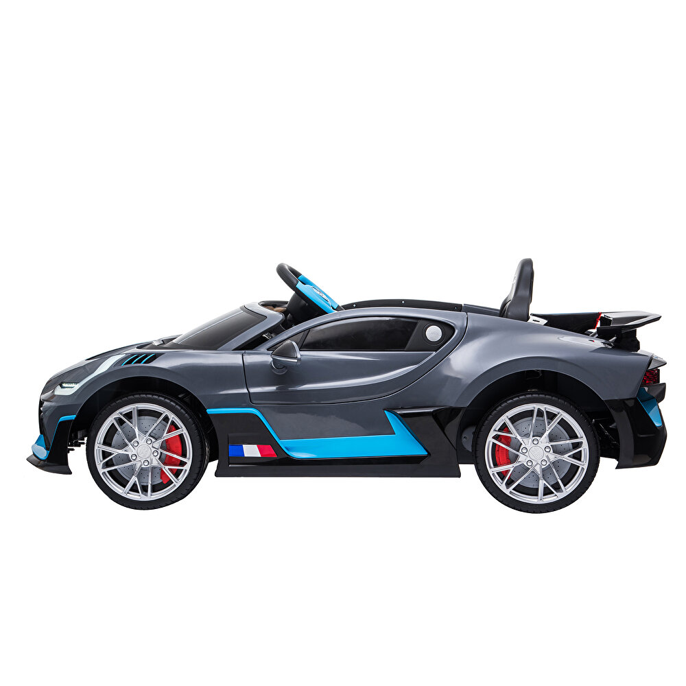 baby toys Bugatti Divo 12 V Akülü Araba Uzaktan Kumandalı 4*2 Gri