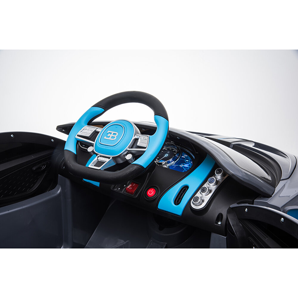 baby toys Bugatti Divo 12 V Akülü Araba Uzaktan Kumandalı 4*2 Gri