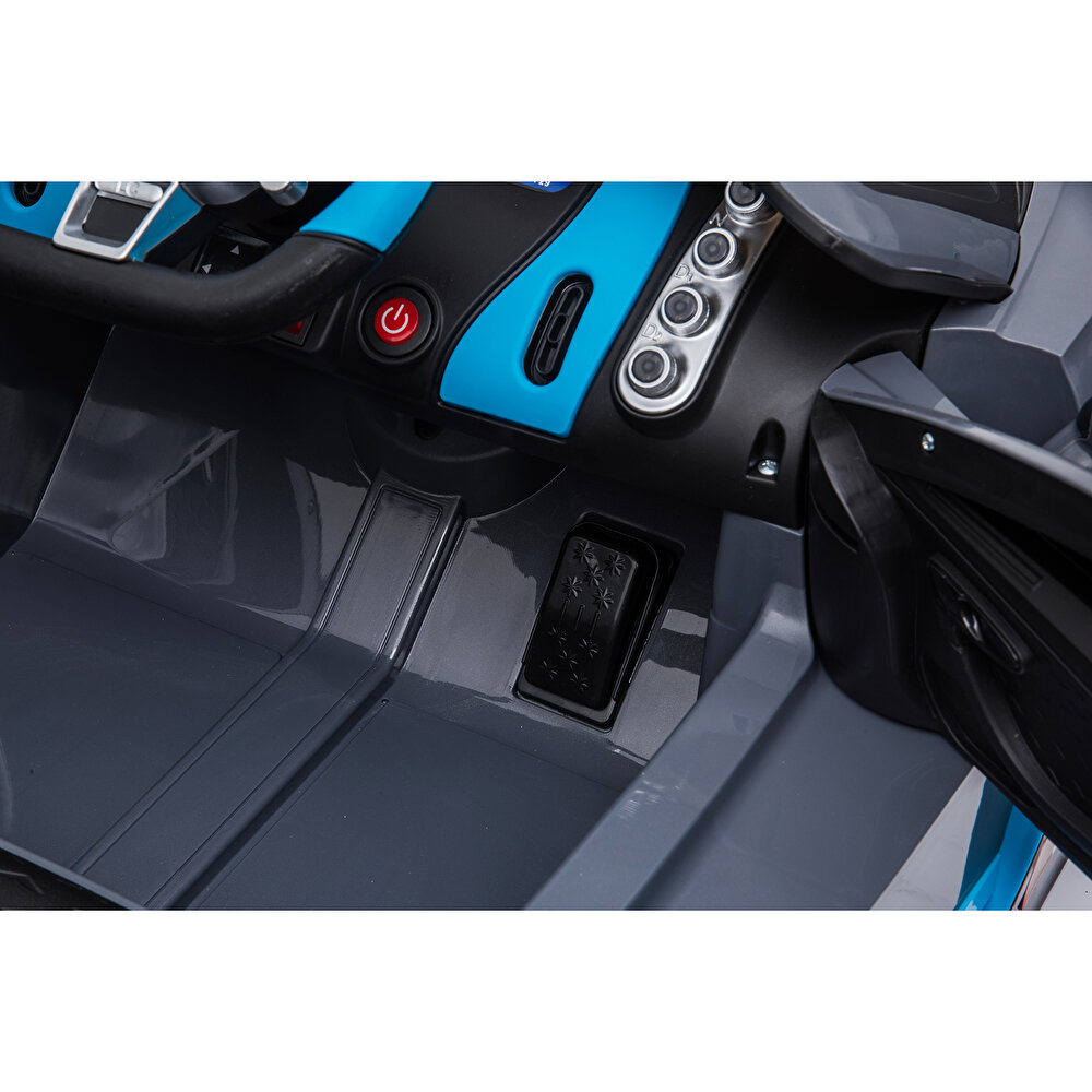 baby toys Bugatti Divo 12 V Akülü Araba Uzaktan Kumandalı 4*2 Gri