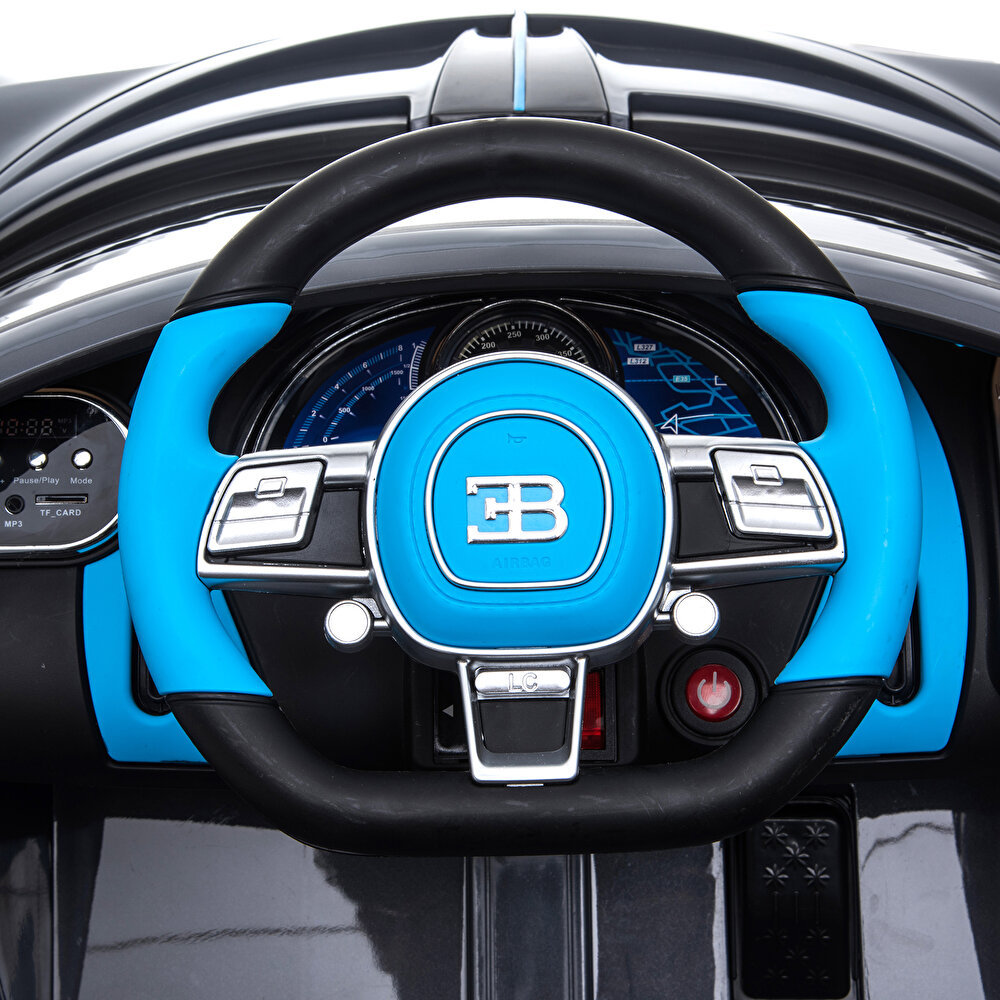 baby toys Bugatti Divo 12 V Akülü Araba Uzaktan Kumandalı 4*2 Gri