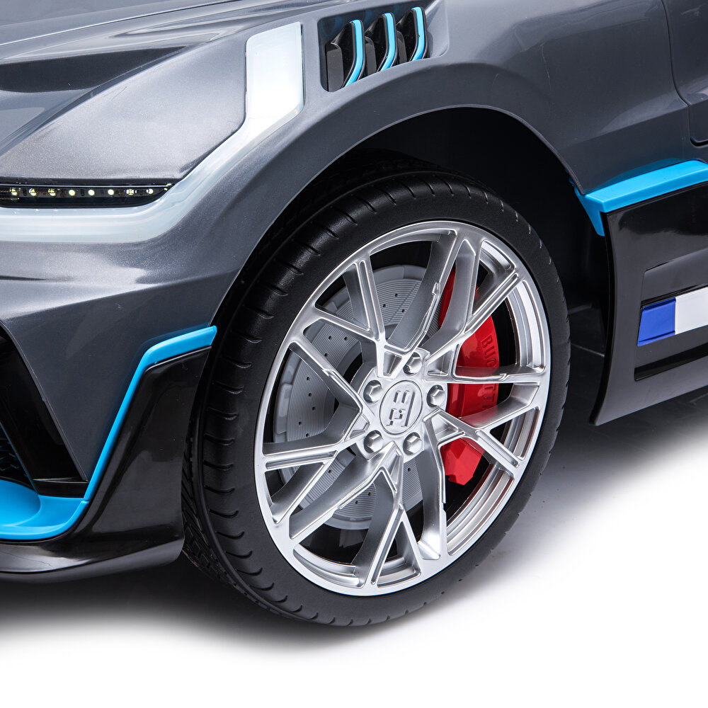 baby toys Bugatti Divo 12 V Akülü Araba Uzaktan Kumandalı 4*2 Gri