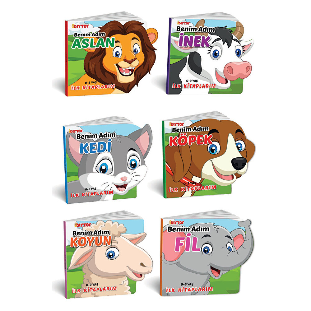 Ben Kimim Hayvanlar 6lı Bebek Kitap Seti