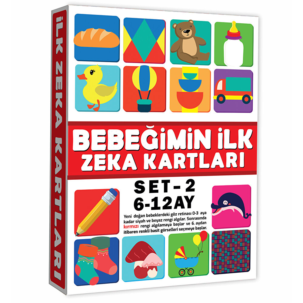 Eğitici Kartlar 6-12 Ay Erken Eğitim Zeka Kartı