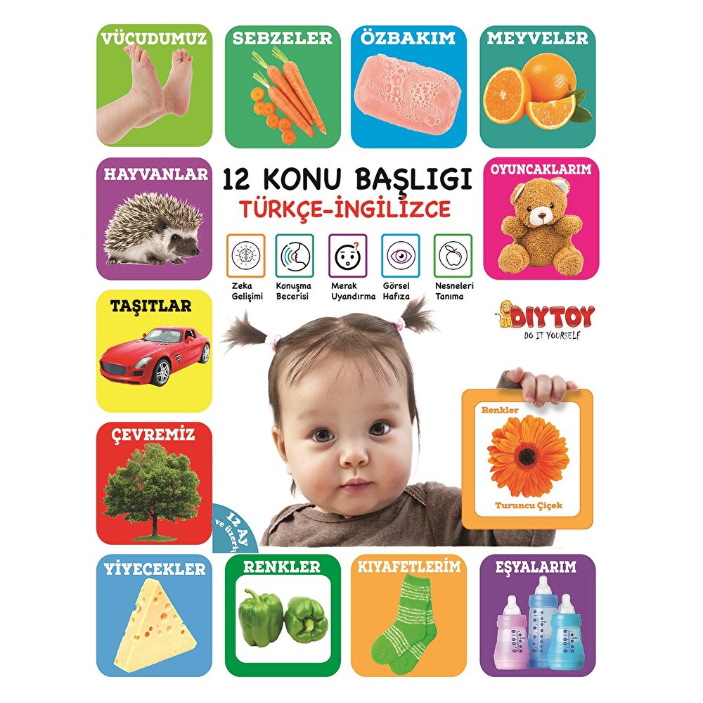 Dıy Toy İlk 100 Sözcük Flash Kart