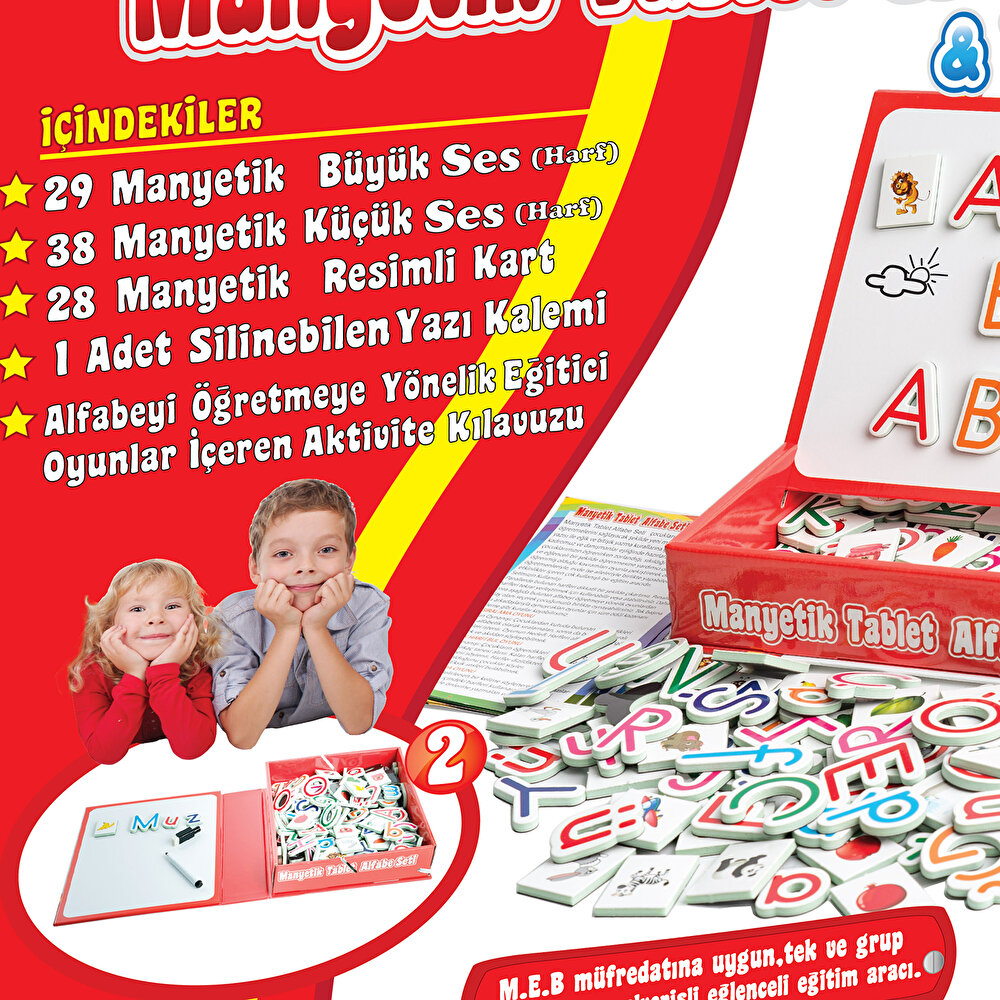 Manyetik Tablet Alfabe Seti