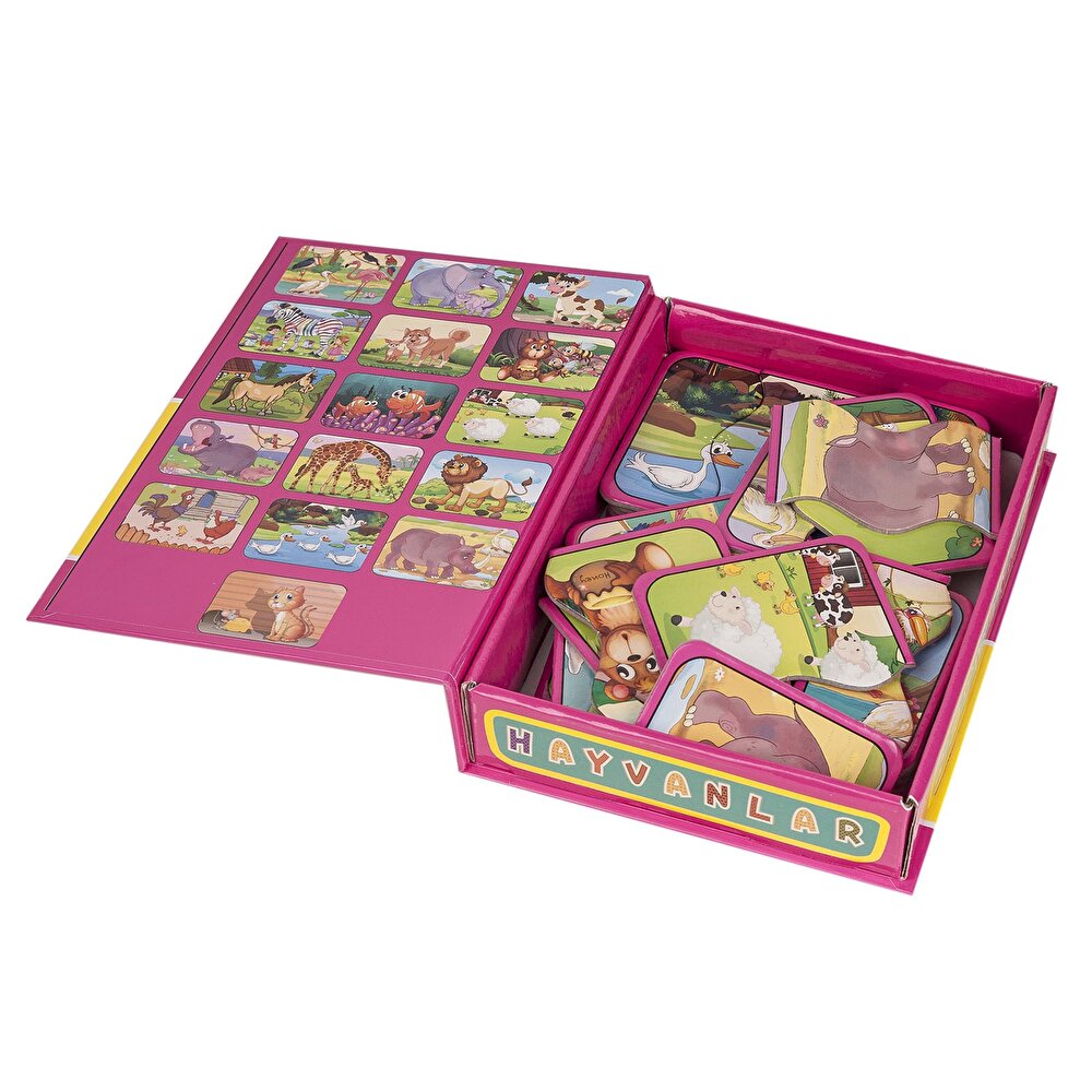 Dıy Toy Okul Öncesi Hayvanlar 2 ve 3 Parçalı Tamamlama Kartları