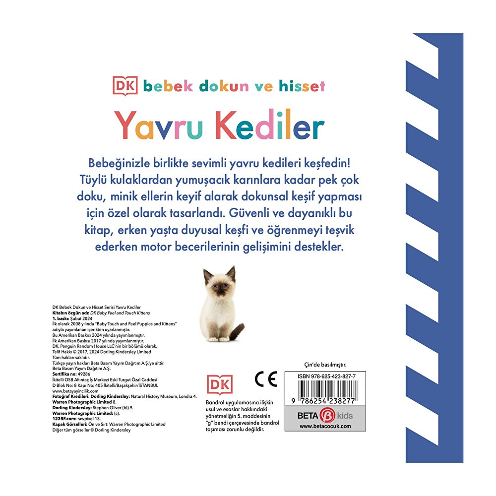 Dk Bebek Dokun Ve Hisset Serisi - Yavru Kediler