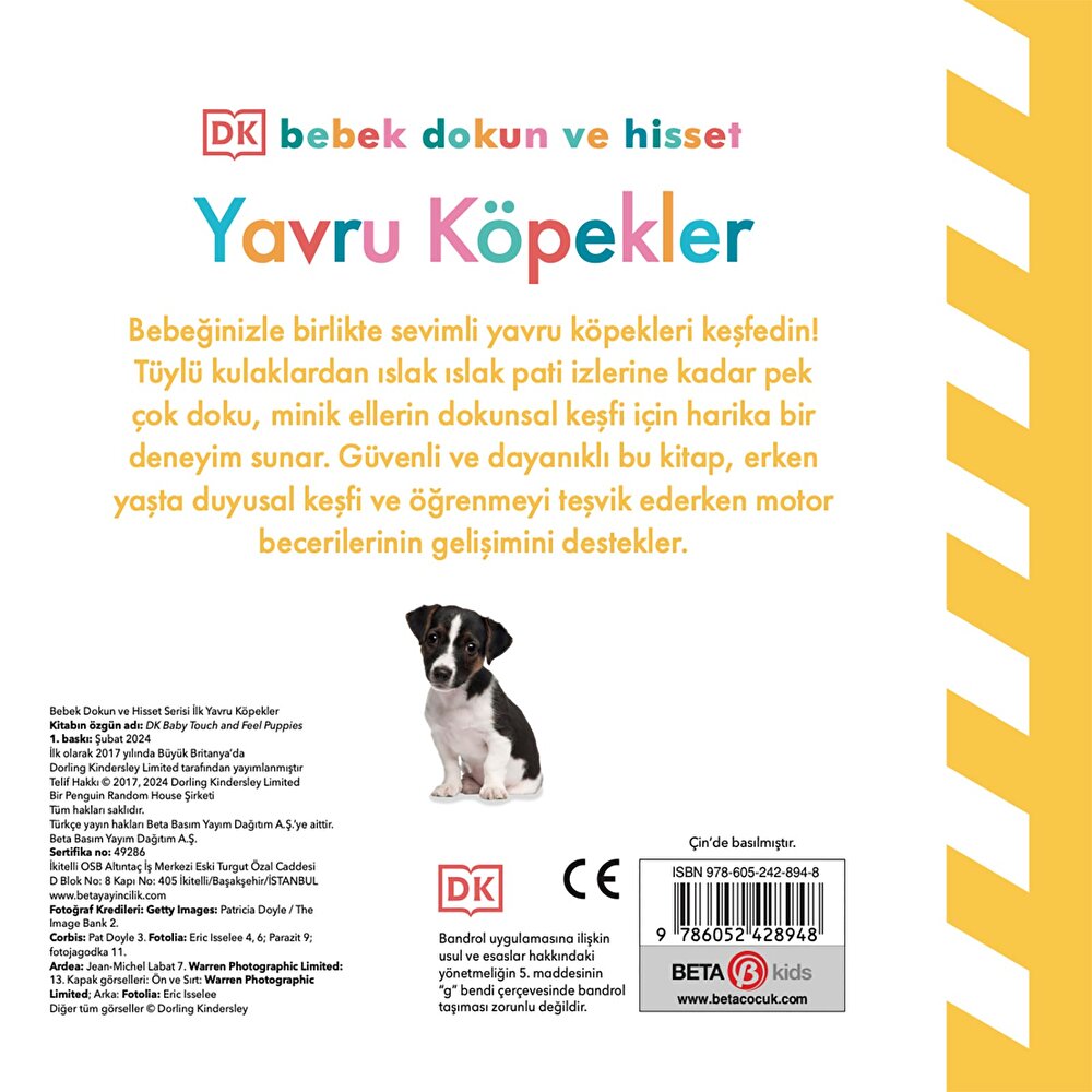 Dk Bebek Dokun Ve Hisset Serisi - Yavru Köpekler
