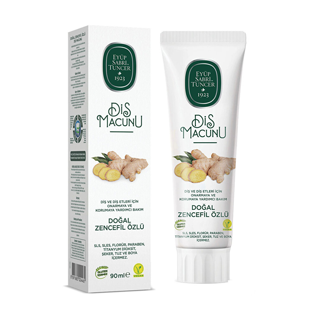 Doğal Zencefil Özlü Diş Macunu 90 ml