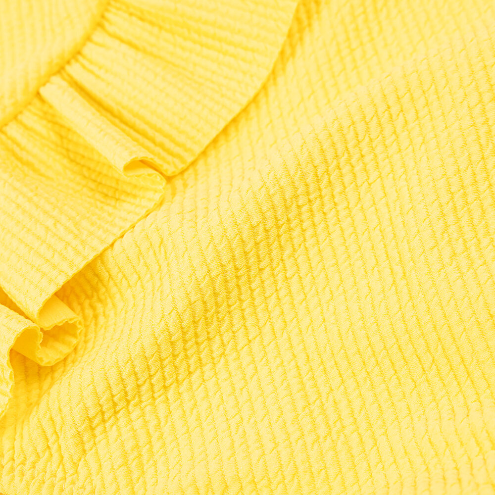 Dokulu Kumaş Fırfırlı Kız Mayo Kız Bebek