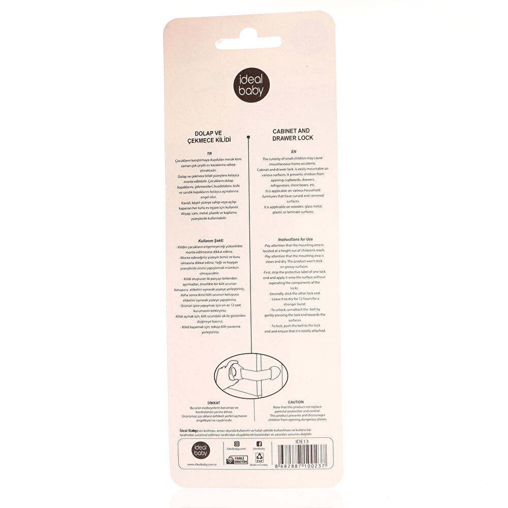 Dolap Çekmece Kilidi