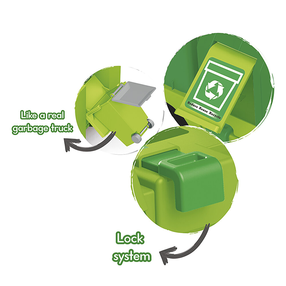 Oyuncak Çöp Kamyonu Pencereli Kutuda 43 cm