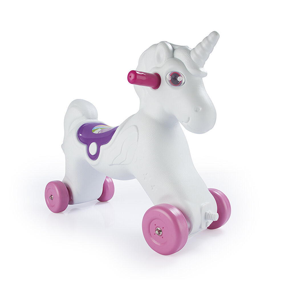 Oyuncak Unicorn Sallanan Tekerlekli At