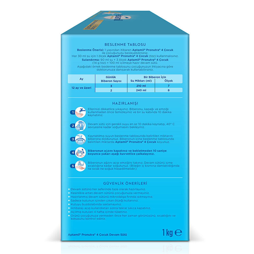4 Çocuk Devam Sütü 1000 gr 1+ Yaş