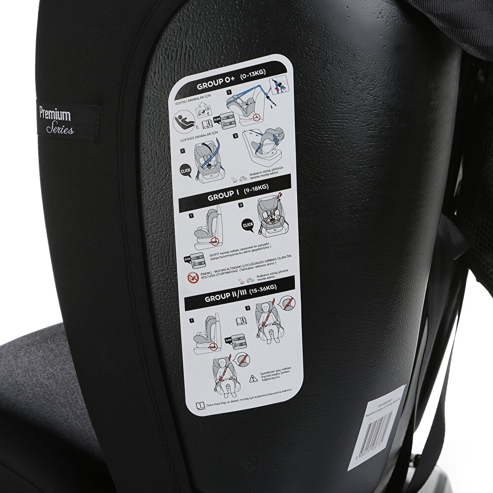 Orbitfix V2 360 Derece Dönebilen Oto Koltuğu 0-36 kg