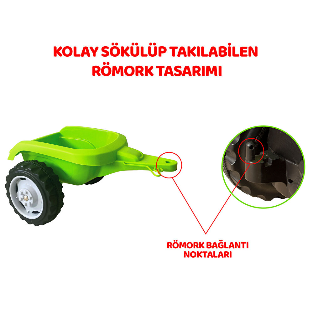 Pedallı Römorklu Traktör
