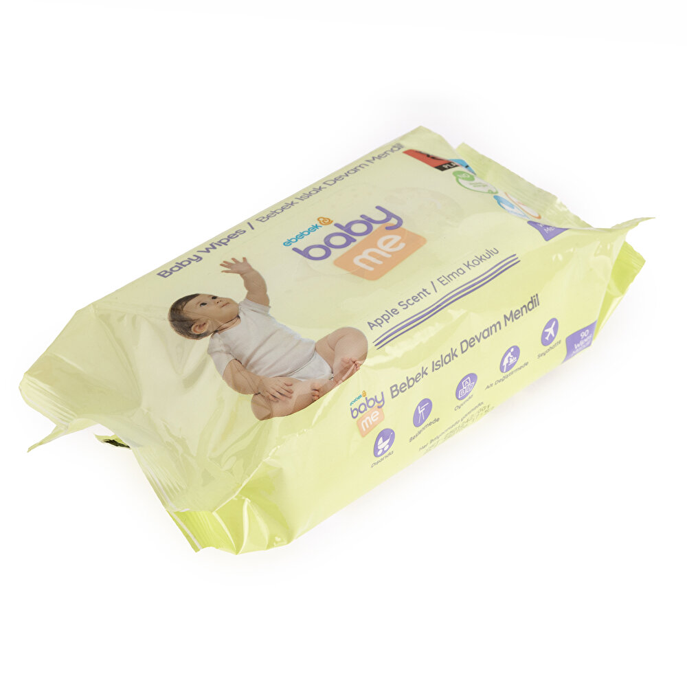 Elma Kokulu Islak Devam Mendili 12x90 Adet