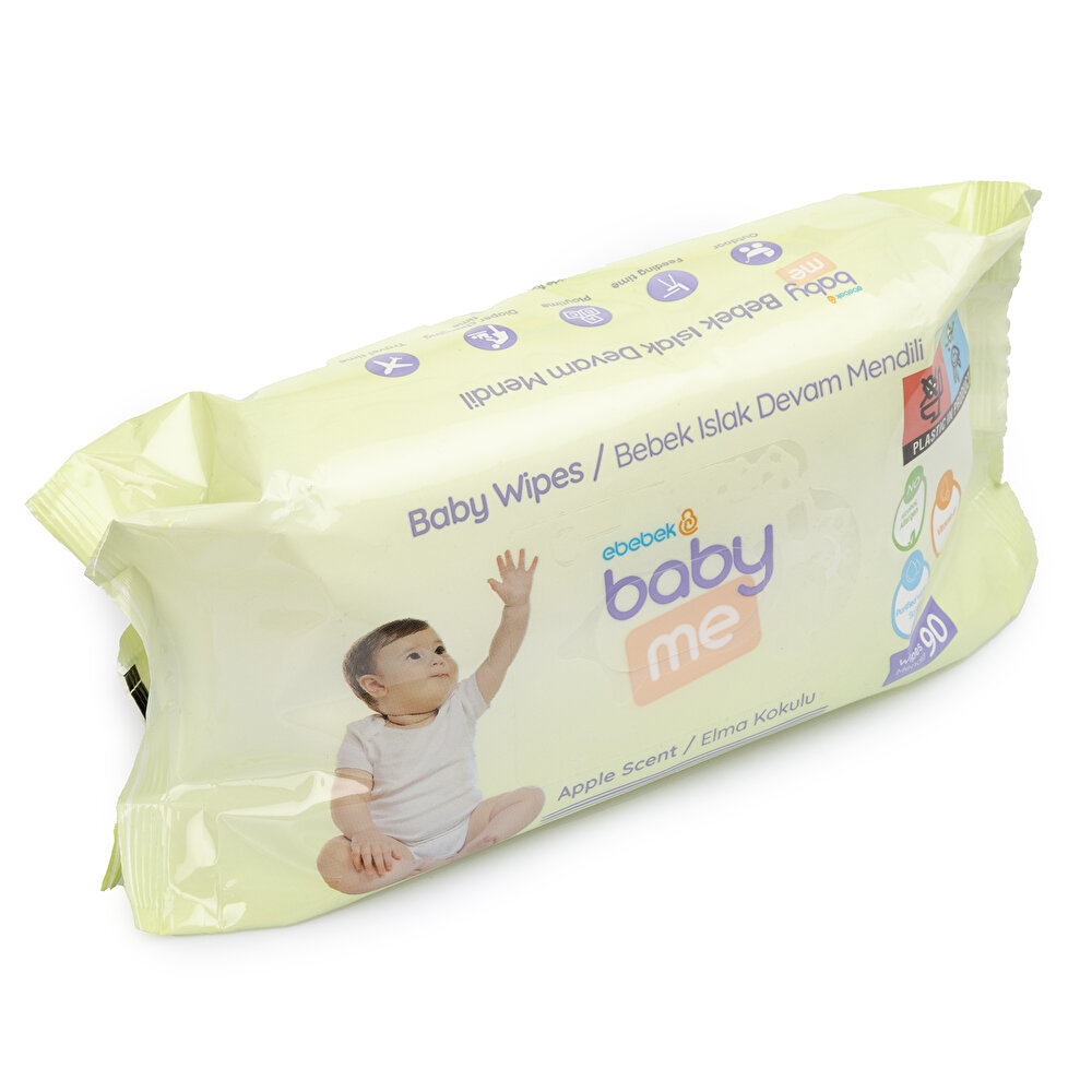 Elma Kokulu Islak Devam Mendili 12x90 Adet