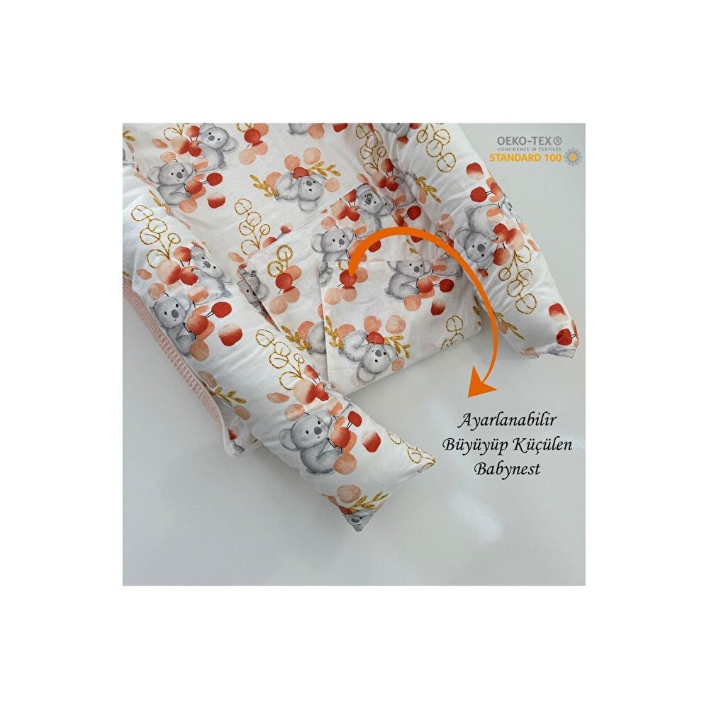 Taşınabilir Anne Yanı Çantalı Babynest Sevimli Hayvan Anne Yanı Baby Nest