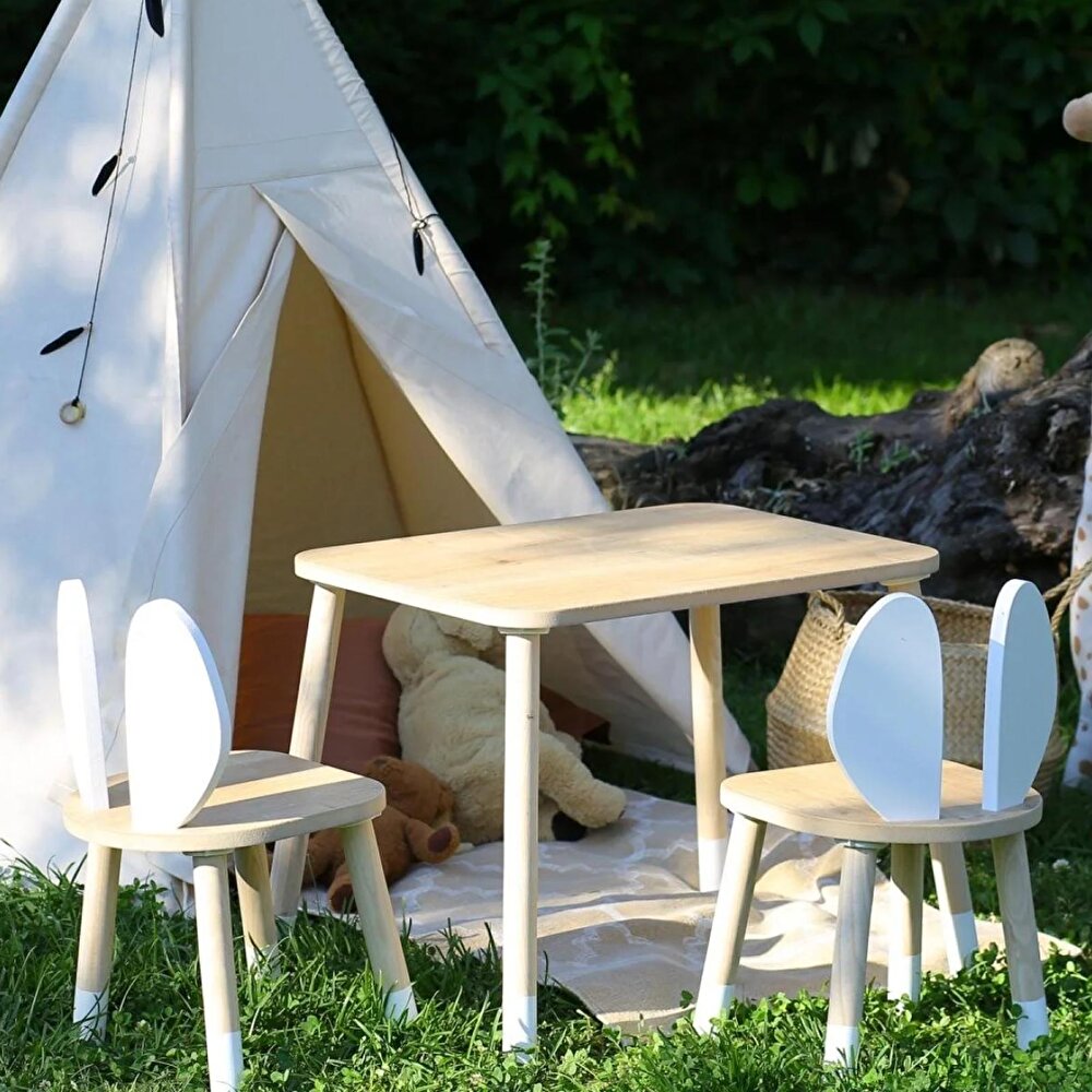  The Bunny Çocuk Masası ve 2 Sandalye