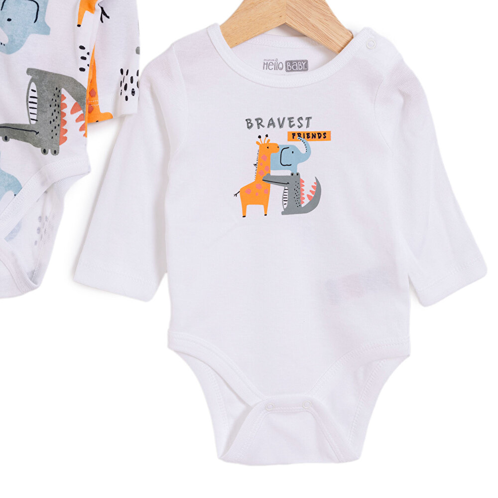 Erkek 2li Uzun Kol Body Erkek Bebek