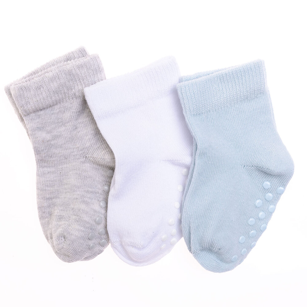 Erkek 3lü Kaydırmaz Çorap Erkek Bebek