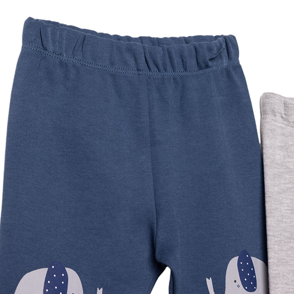 Erkek Bebek 2li Çoraplı Pantolon Çoraplı