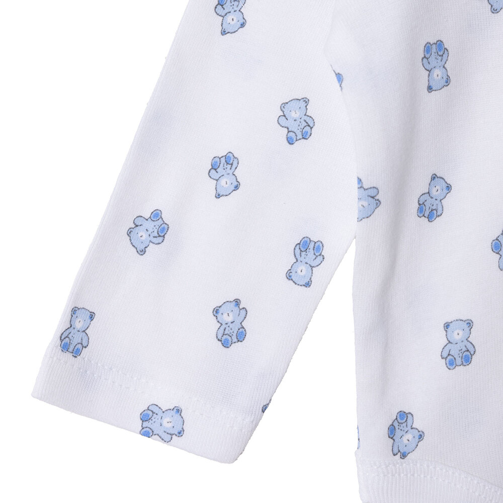 Erkek Bebek 2li Uzun Kol Body Zarf Yaka Uzun Kol Ribana Paça