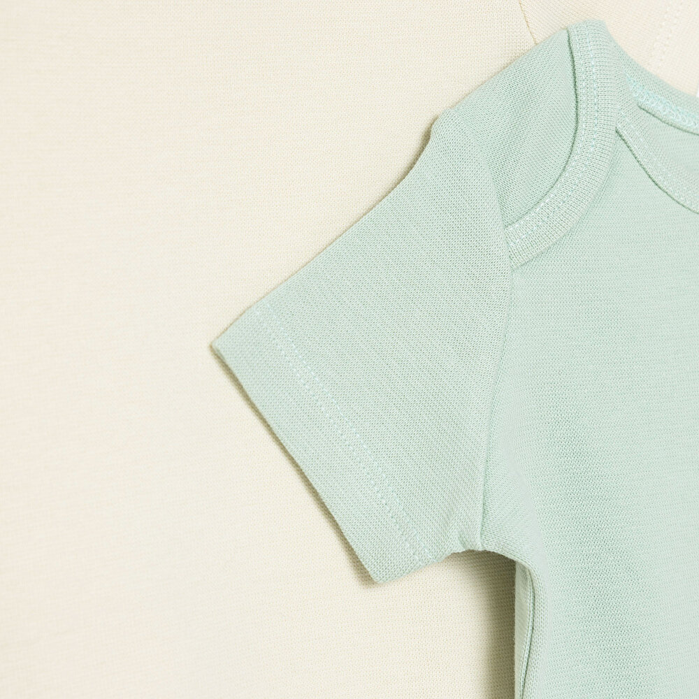 Erkek Bebek 3lü Atlet Body Bisiklet Yaka Kısa Kol