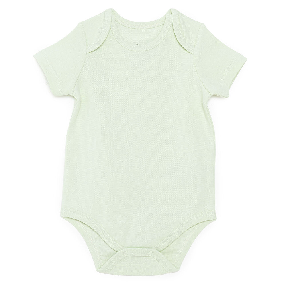 Erkek Bebek 3lü Atlet Body Bisiklet Yaka Kısa Kol