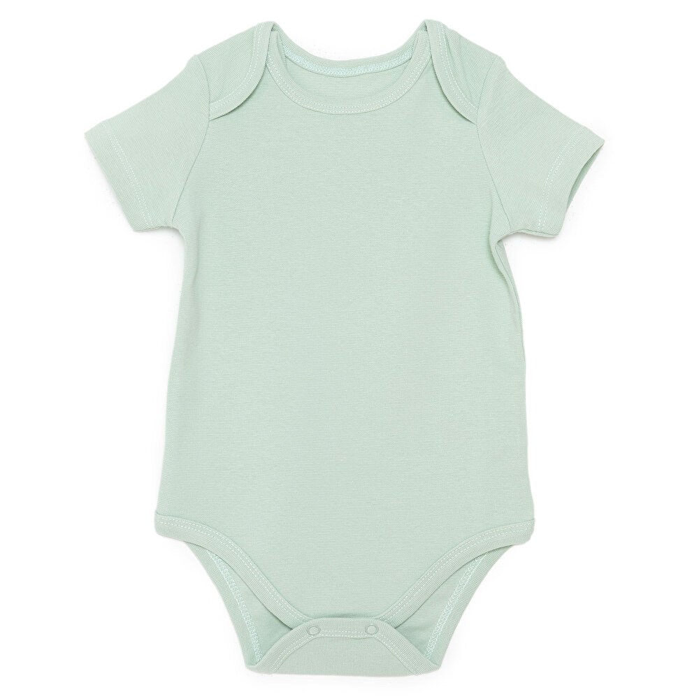 Erkek Bebek 3lü Atlet Body Bisiklet Yaka Kısa Kol