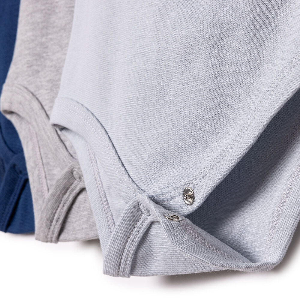 Erkek Bebek 3lü Atlet Body Ribana Bisiklet Yaka Atlet Kol