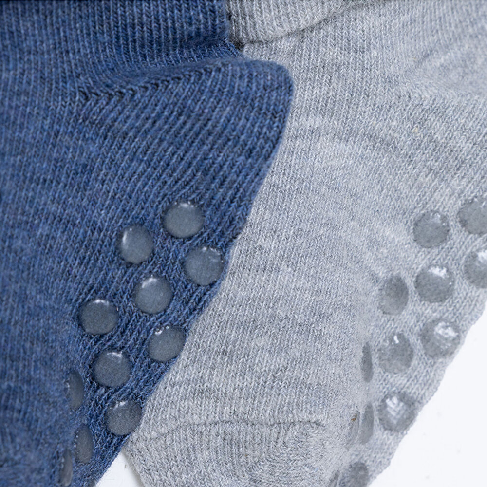 Erkek Bebek 3lü Kıvrık Çorap