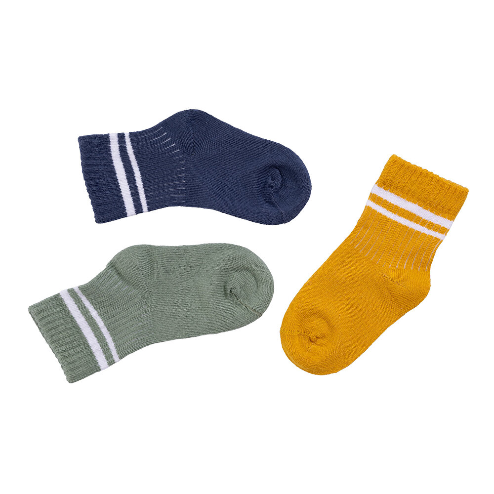 Erkek Bebek 3lü Soket Çorap