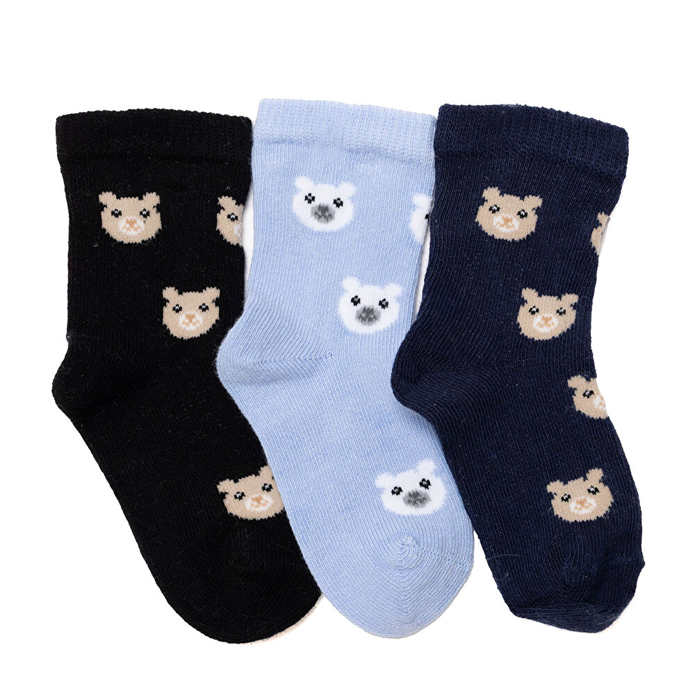 Erkek Bebek 3lü Soket Çorap