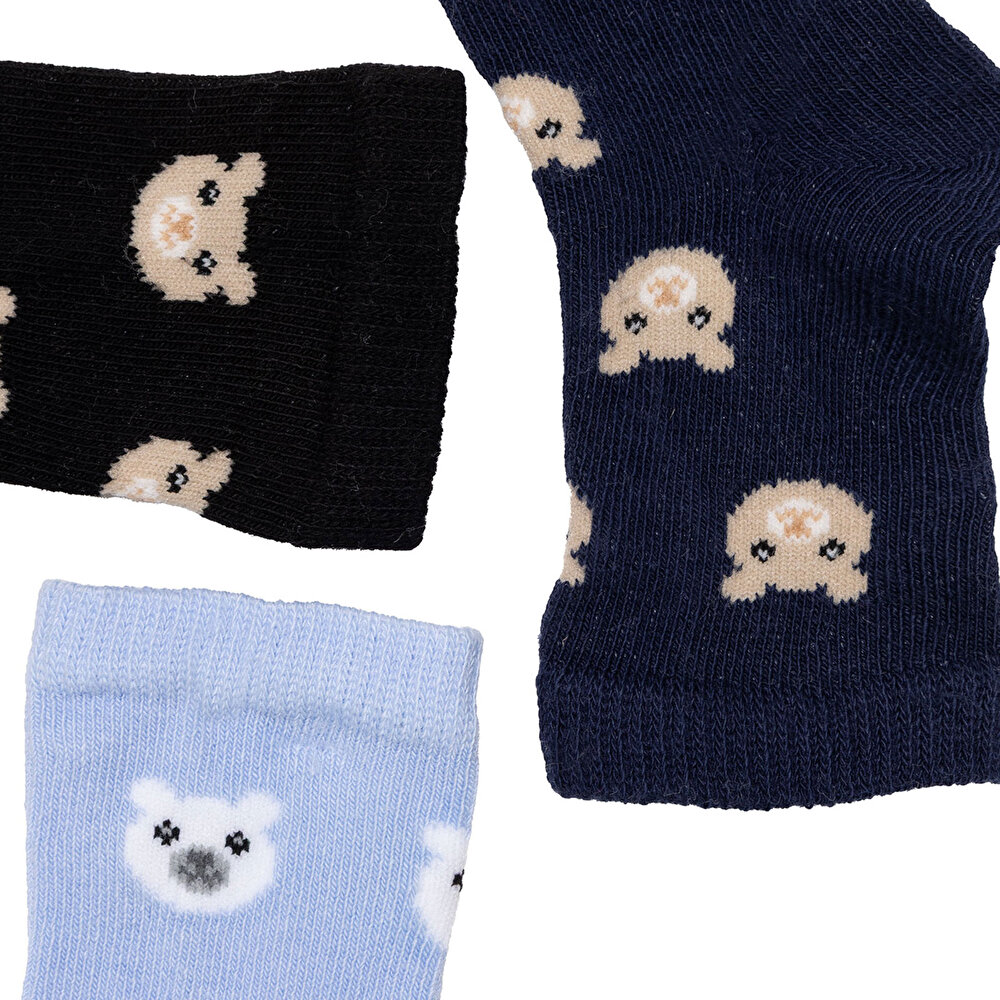 Erkek Bebek 3lü Soket Çorap